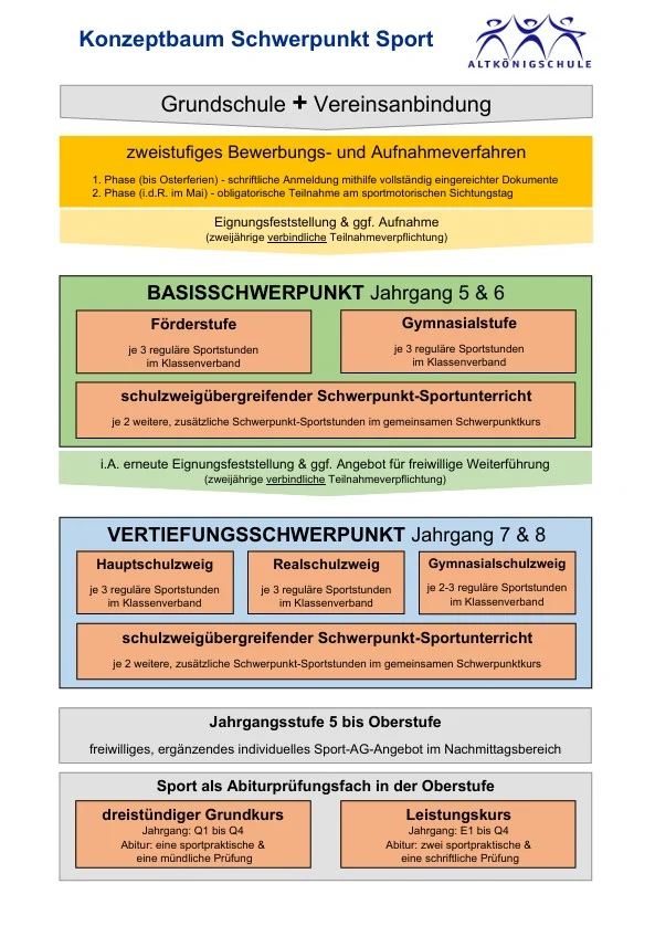 Konzeptbaum Schwerpunkt Sport